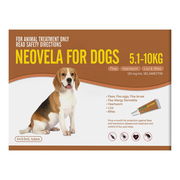 Neovela (Selamectin) Flea And Worming For Dogs 5 - 10 Kg Brown 4 Pack