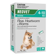 Neovet Flea And Worming For Medium Dogs 4 To 10kg Aqua 3 Pack