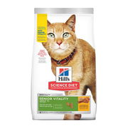 Hill's Science Diet Senior Vitality Adult 7+ Chicken & Rice Recipe Dry Cat Food  2.72 Kg