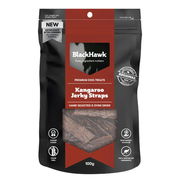 Black Hawk Kangaroo Jerky Straps Dog Treats  100 Gm