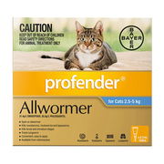 Profender Allwormer For Cats 2.5-5kg (Blue) 20 Pipettes Pet Talk