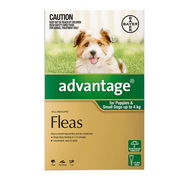 Advantage For Small Dogs Up To 4kg (Green) 4 Doses Pet Talk