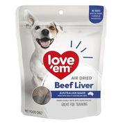 Love Em Air Dried Beef Liver Treats For Dogs  200 Gm Pet Talk