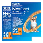 Nexgard Spectra Very Small Dogs (2 - 3.5kg) Orange 12 Pack