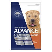 Advance Sensitive Skin & Digestion Adult All Breed Salmon With Rice Dry Dog Food  13 Kg