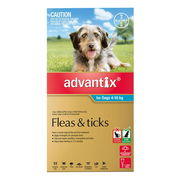 Advantix For Medium Dogs 4 To 10kg (Aqua) 3 Pack Pet Talk