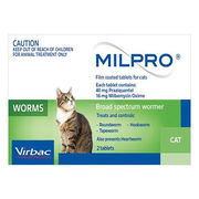 Milpro Allwormer For Cats Over 2 Kg 48 Tablets Pet Talk
