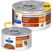 Hill's Prescription Diet K/D Kidney Care Stew With Chicken & Added Vegetables Wet Cat Food 82gm 24 Cans
