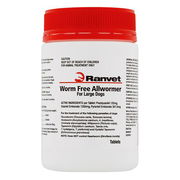 Ranvet Allwormer For Large Dogs 25 Kg 50 Tablets