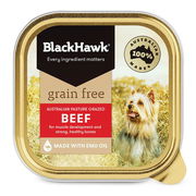 Black Hawk Grain Free Adult Beef Wet Dog Food 100gm 9 Pack Pet Talk