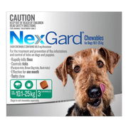 Nexgard Chewables For Medium Dogs (10.1 - 25 Kg) Green 6 Chews Pet Talk
