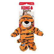Kong Knots Wild Snuggle Plush Toy For Dogs - Tiger 1 X Small/Medium