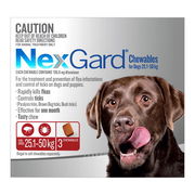 Nexgard Chewables For Large Dogs (25 - 50 Kg) Red 6 Chews Pet Talk