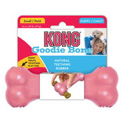 Kong Goodie Bone Natural Teething Rubber Puppy Toy For Dogs  1 X Small