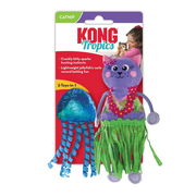 Kong Tropics Crackle Catnip Plush Toy For Cats - Hula Cat 1 Pack