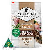 Ivory Coat Grain Free Adult Chicken & Kangaroo Dry Cat Food  4 Kg