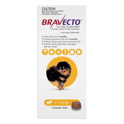 Bravecto For Toy Dogs 2-4.5kg (Yellow) 1 Chew Pet Talk