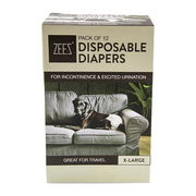 Zeez Disposable Diapers For Dogs X Large 12 Pack