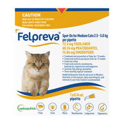 Felpreva Spot-On For Medium Cats 2.5 To 5kg 1 Pipette