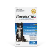 Simparica Trio For Medium Dogs 10.1-20kg (Blue) 3 Chews