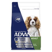 Advance Healthy Weight Adult Small Breed Chicken With Rice Dry Dog Food  2.5 Kg