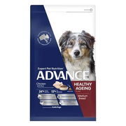 Advance Healthy Ageing Medium Breed Chicken With Rice Dry Dog Food  15 Kg
