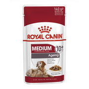Royal Canin Medium Ageing 10+ Years In Sauce Pouches Wet Dog Food 140 Gms 10 Pack