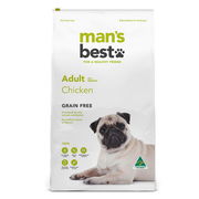 Mans Best Grain Free Chicken Adult Dry Dog Food  12 Kg