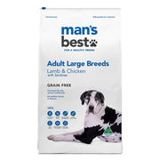 Mans Best Lamb And Chicken With Sardines Grain Free Large Breed Adult Dry Dog Food  12 Kg