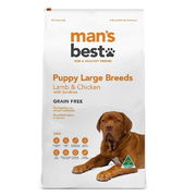 Mans Best Large Breed Puppy Lamb And Chicken With Sardines Grain Free Dry Dog Food  12 Kg