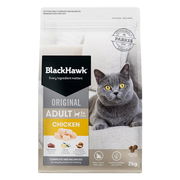 Black Hawk Original Adult 1+ Chicken Dry Cat Food  2 Kg