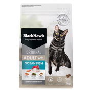 Black Hawk Original Adult 1+ Ocean Fish Dry Cat Food  2 Kg