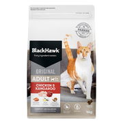 Black Hawk Original Adult 1+ Chicken & Kangaroo Dry Cat Food  4 Kg