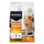 Black Hawk Healthy Benefits Weight Adult 1+ Chicken Dry Cat Food  4 Kg