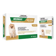 Neomax Allwormer Tablets For Small Dogs 0.5 To 5 Kg 50 Tablets