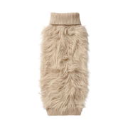 Snooza Dog Apparel Fur Knit Jumper Ecru 1 X Xlarge