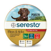 Seresto Flea And Tick Collar For Dogs Over 8 Kg (Red) 2 Piece Pet Talk