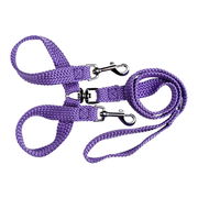 Beau Pets Double Nylon - Brace Lead - Purple 20 Mm X 135cm