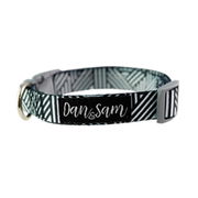 Dan & Sam Adjustable Polyester Webbing Collar For Dogs - Abstract 1 X Medium