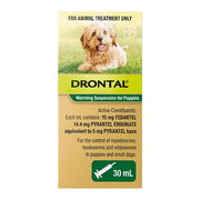 Drontal Wormers Puppy Worming Suspension 30 Ml