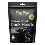 The Paw Grocer Freeze Dried Duck Hearts For Dogs  72 Gm