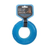 Scream Xtreme Treat Tyre Dog Toy - Loud Blue 17 Cm X 5cm - Extra Large