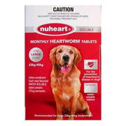 Nuheart For Dogs Generic Heartgard Tabs For Large Dogs - 23 To 45kg (Red) 12 Tablets