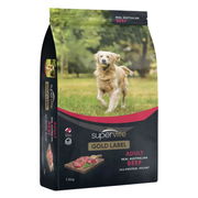 Supervite Gold Label Adult Real Australian Beef Dry Dog Food  7.5 Kg