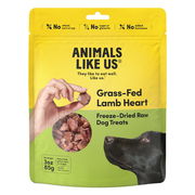 Animals Like Us Grass-Fed Lamb Heart Freeze-Dried Raw Dog Treats  85 Gm
