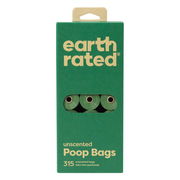 Earth Rated Dog Poop Bags Refill Rolls - Unscented 315 Bags Pet Talk