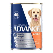 Advance Healthy Weight Adult All Breed Chicken With Rice Wet Dog Food 700gm 12 Cans