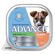 Advance Puppy All Breed With Lamb & Rice Wet Dog Food 100gm 12 Pack