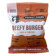 Mimi & Munch Beefy Burger Natural Dog Treats Pocket Pack - 16gm 5 Pack