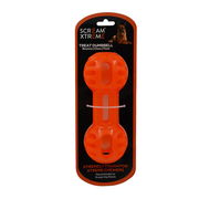 Scream Xtreme Treat Dumbbell Dog Toy - Loud Orange 1 X 20cm - Extra Large